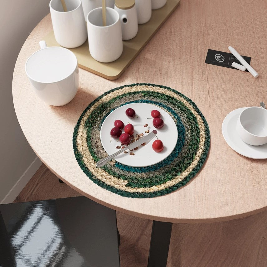 Swirl Woven Wicker Placemats (Set of 4)