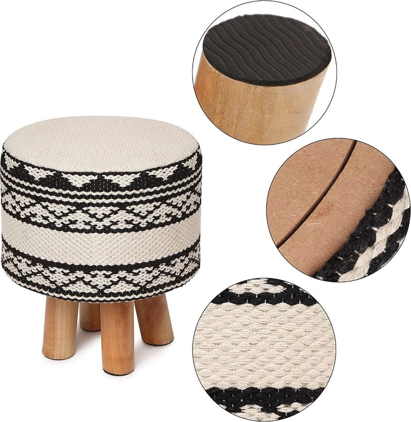 Bivadi Round Upholstered Stool