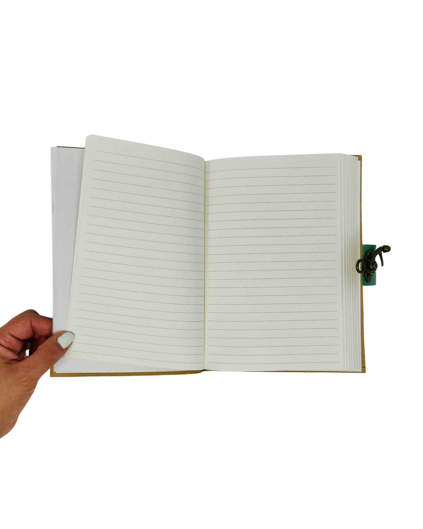 Adah Green Jewel Leather Notebook