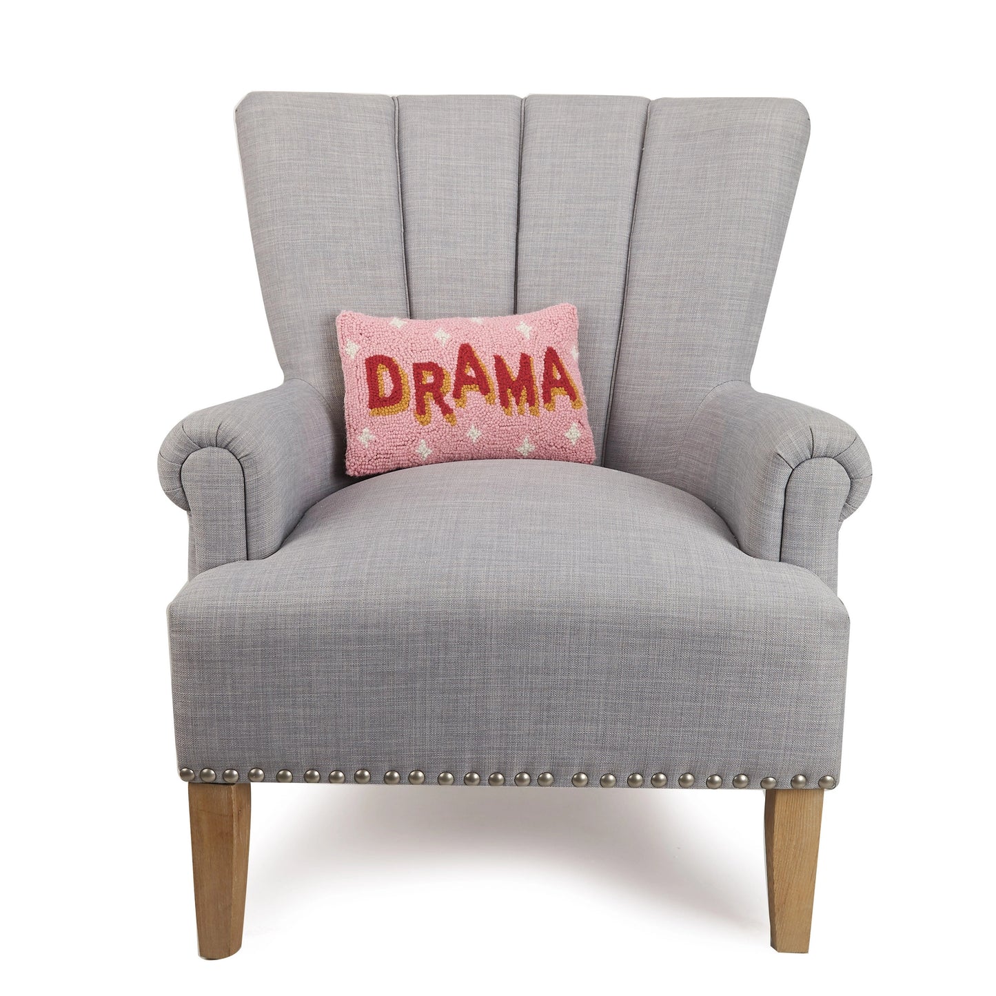 Drama Wool Hook Pillow (12"x8")