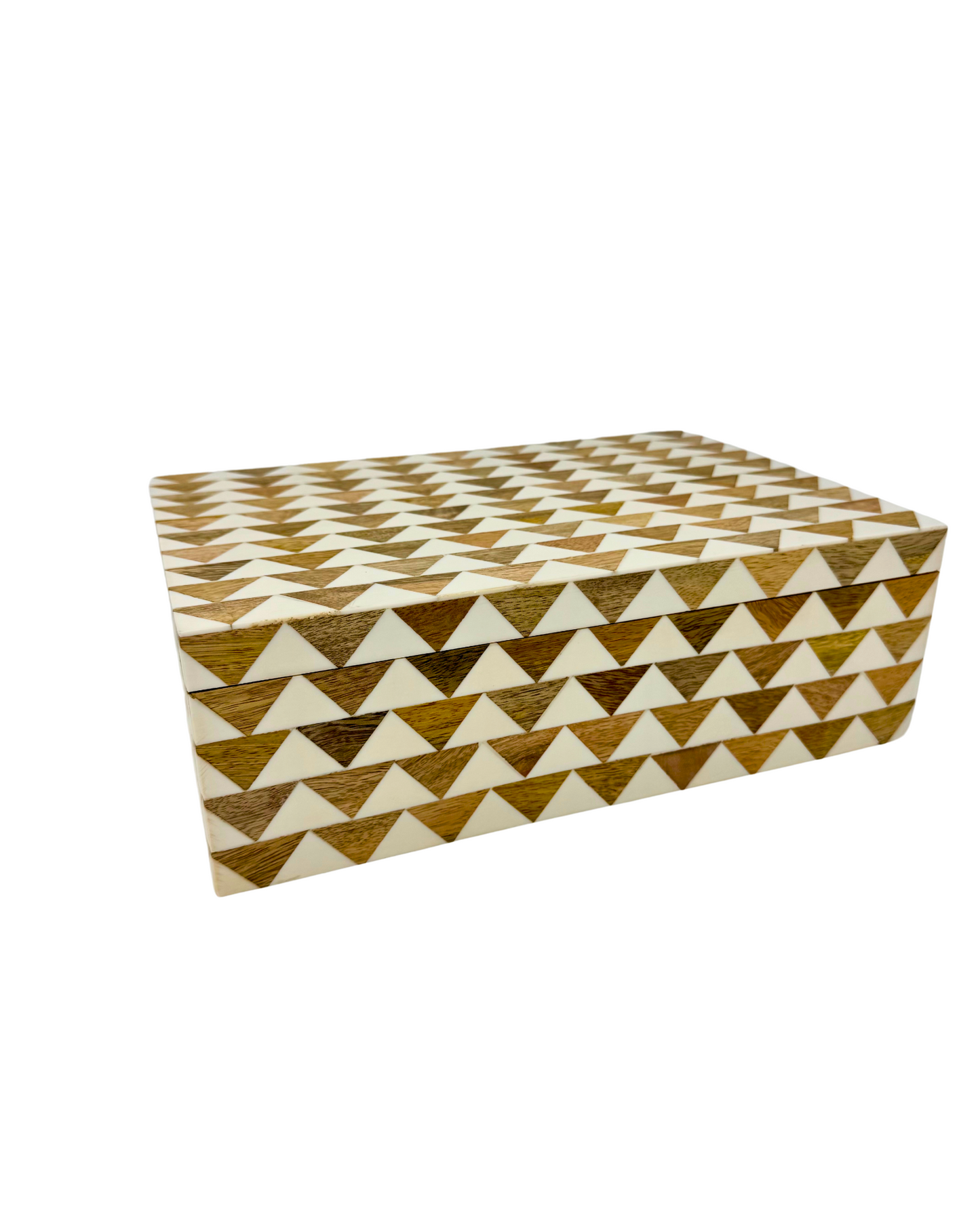 Pyramid Inlay Wood Box