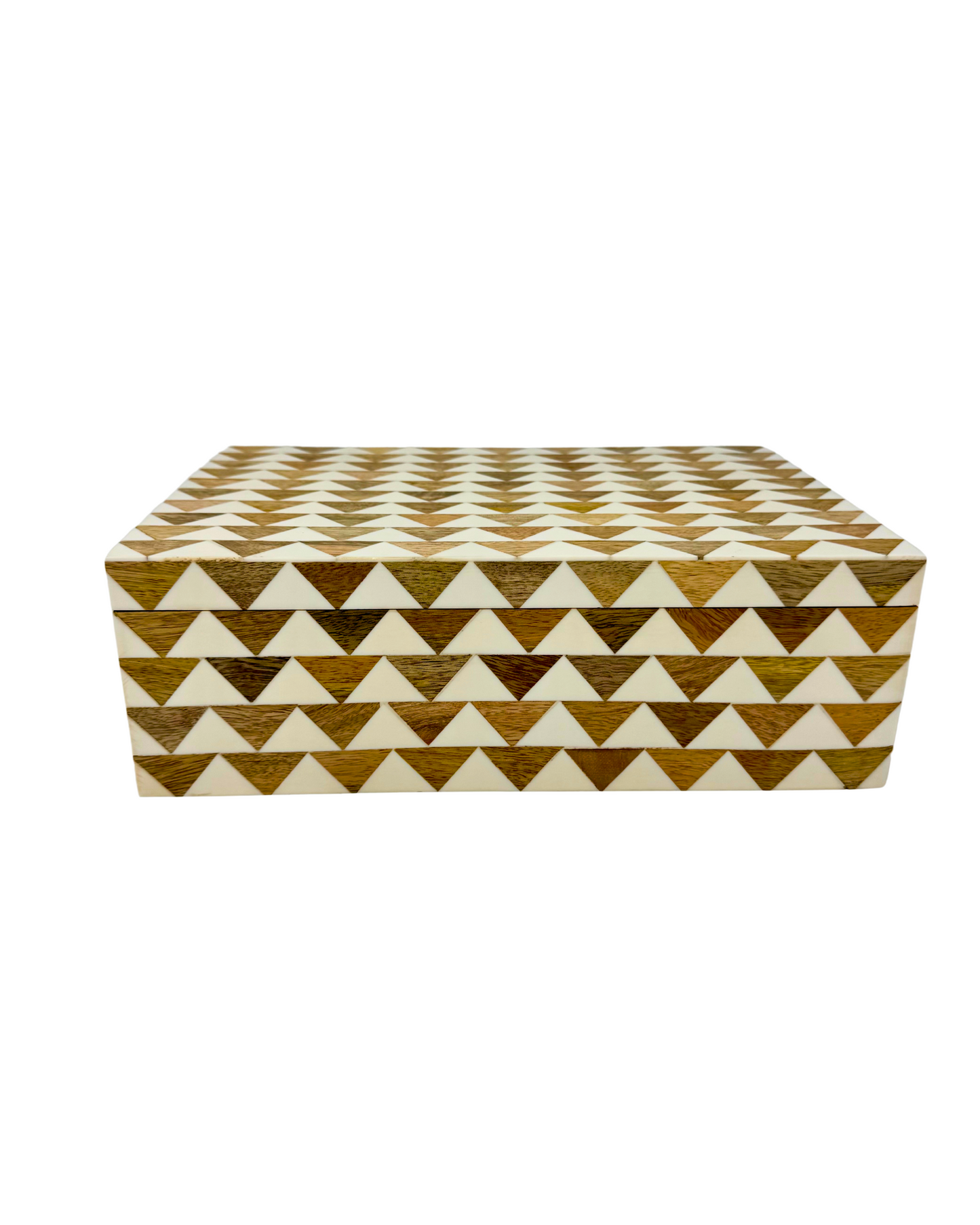 Pyramid Inlay Wood Box