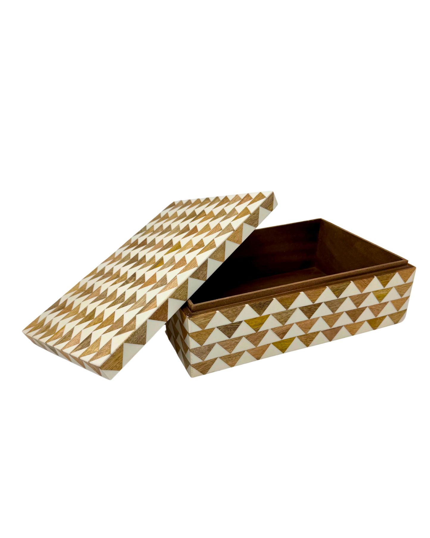 Pyramid Inlay Wood Box