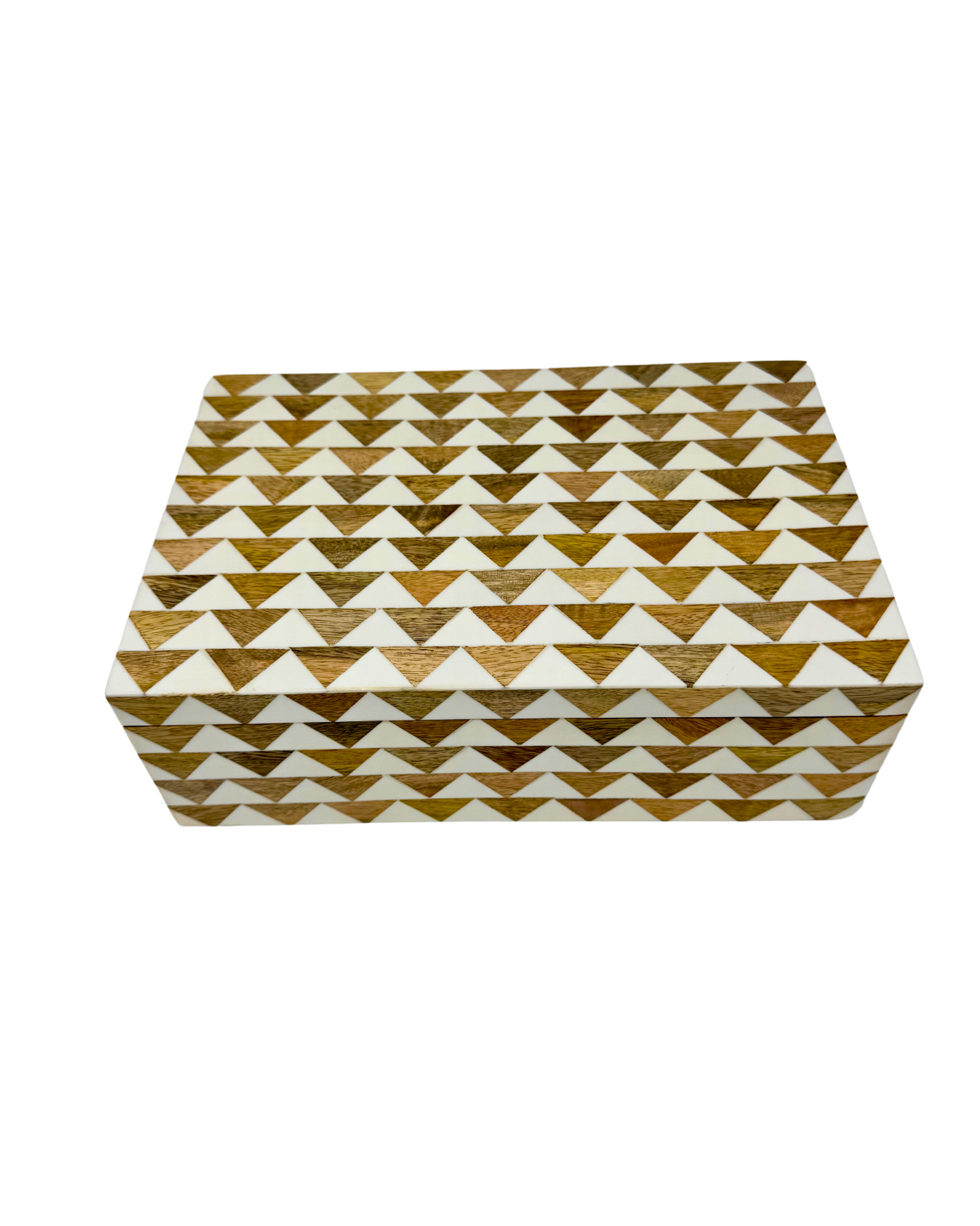 Pyramid Inlay Wood Box