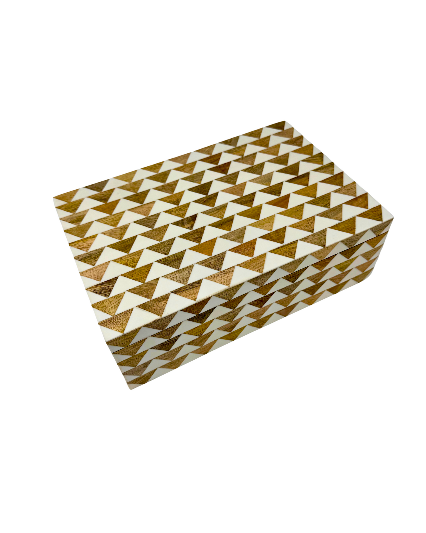 Pyramid Inlay Wood Box