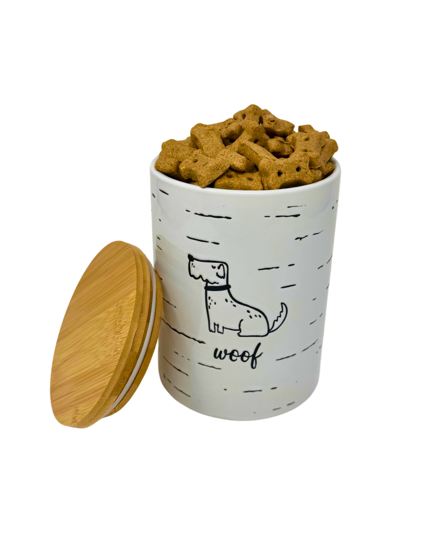 Woof Ceramic Snack Jar