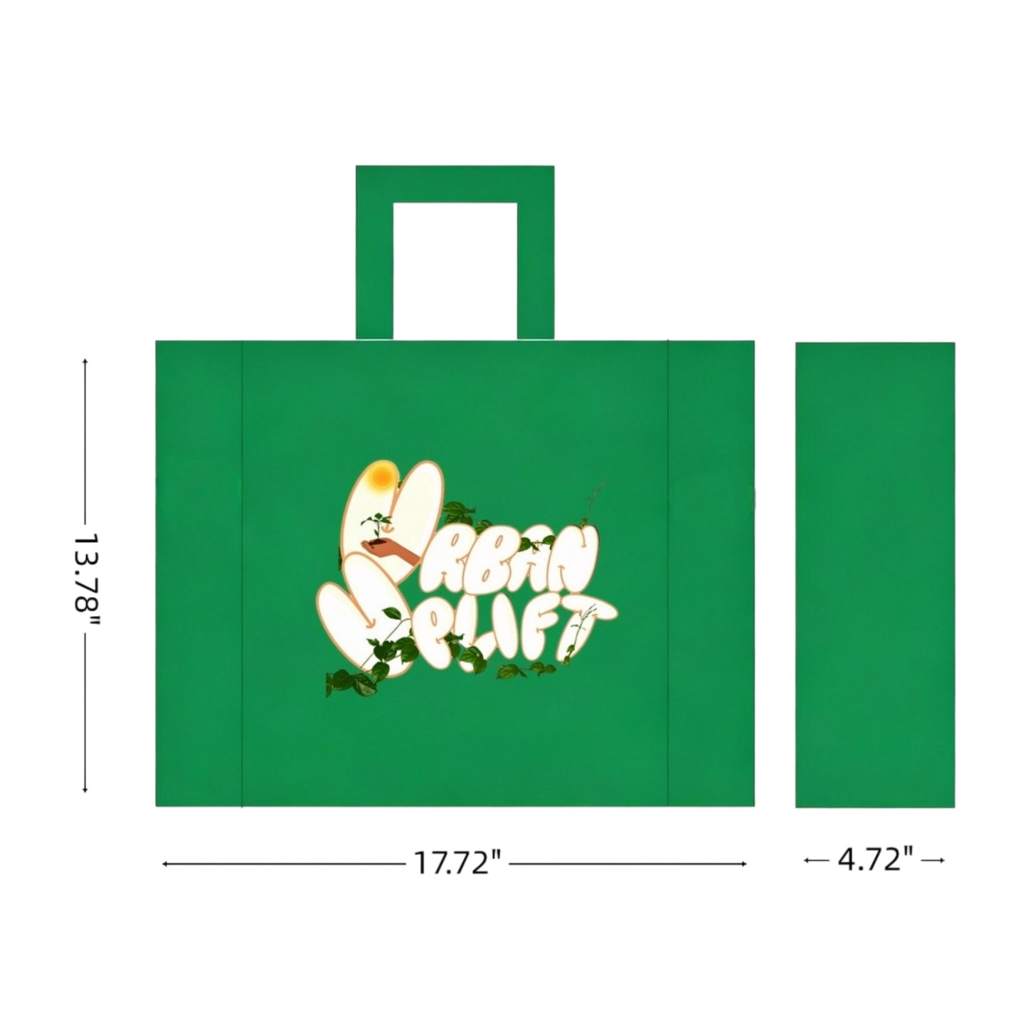 SHOPPER BAG(multi-color logo- single-sided printing)