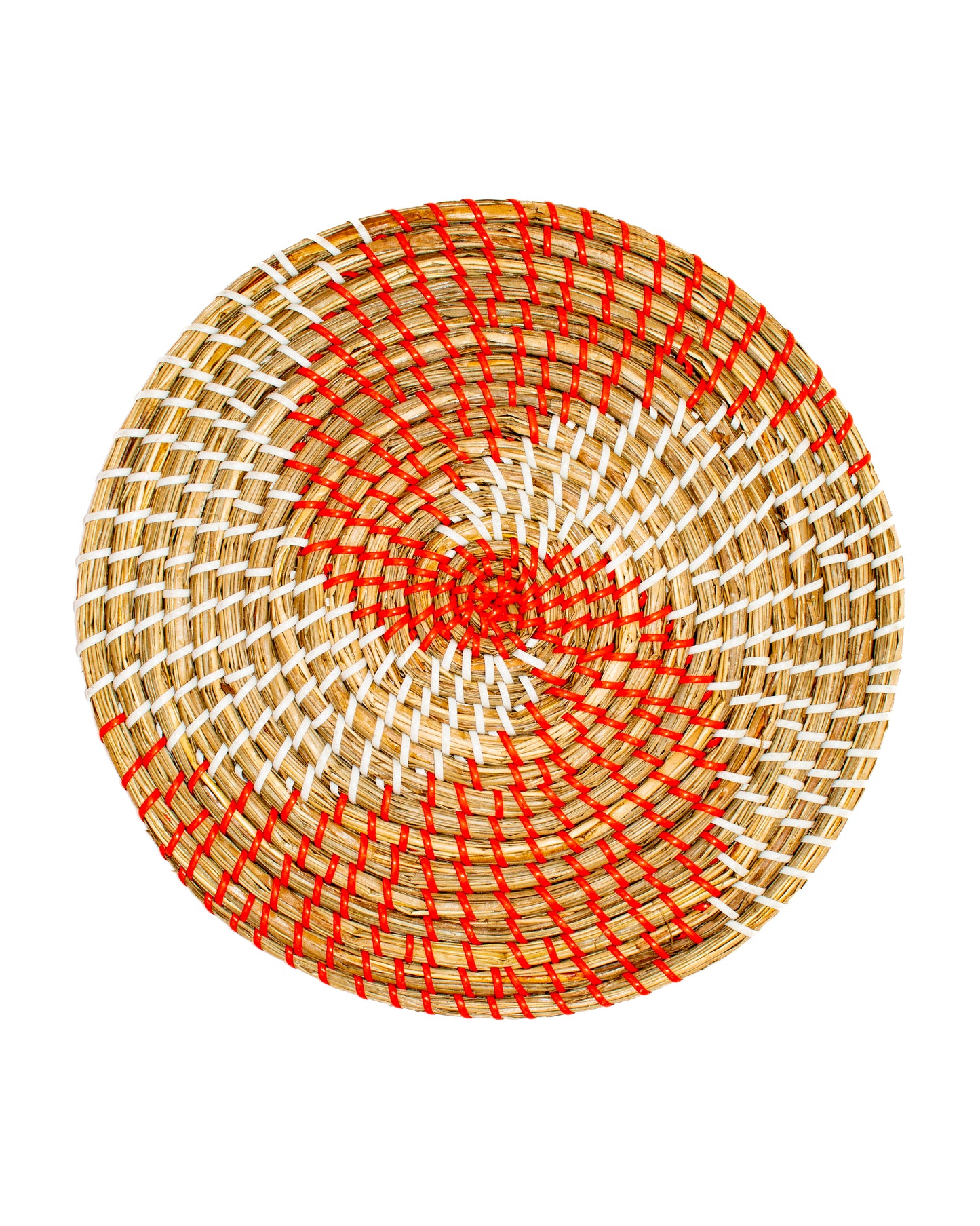 Woven Wicker Plastic Swirl Placemats (Set of 4)