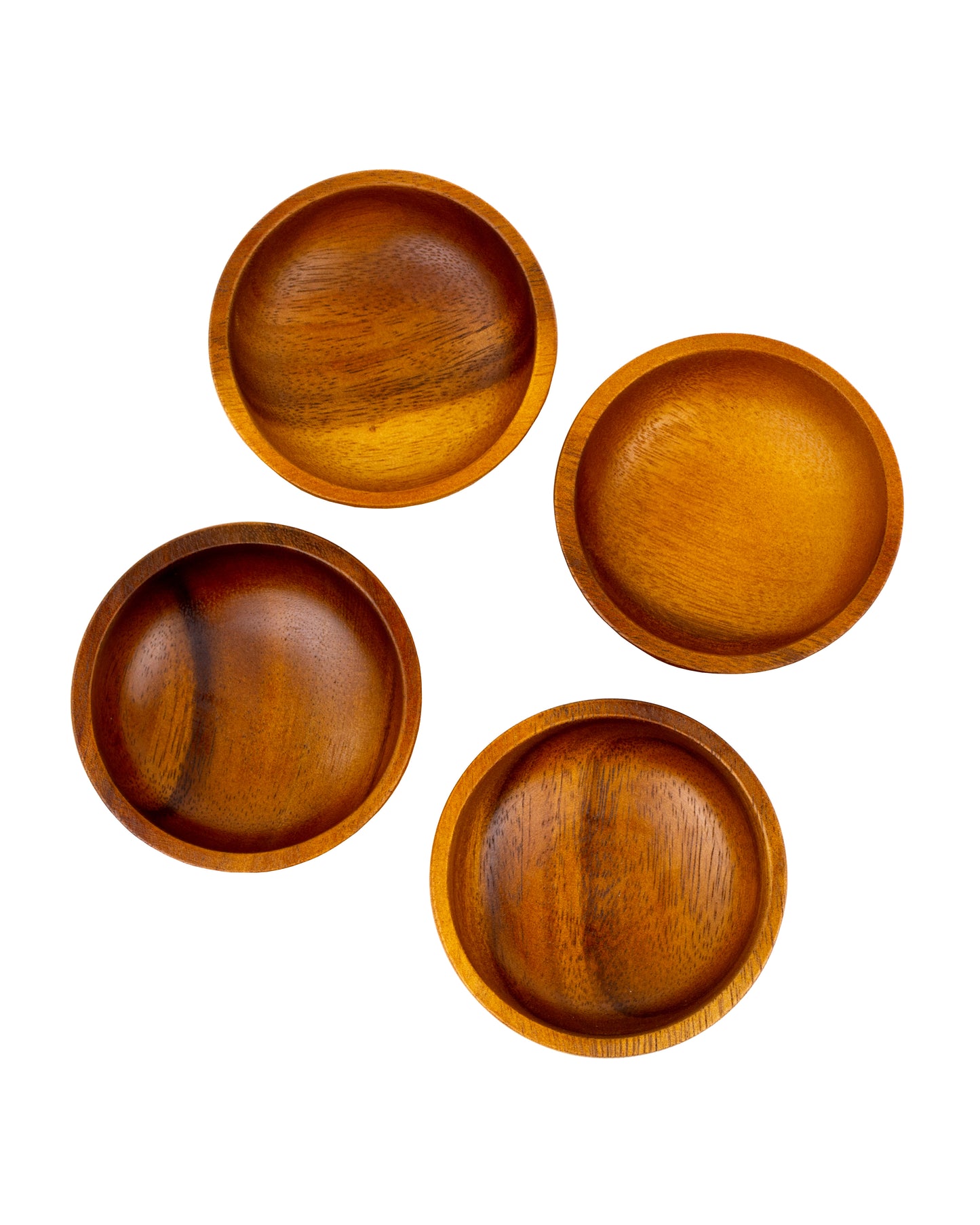 Handmade Snack Wood Bowls (Set of 4)
