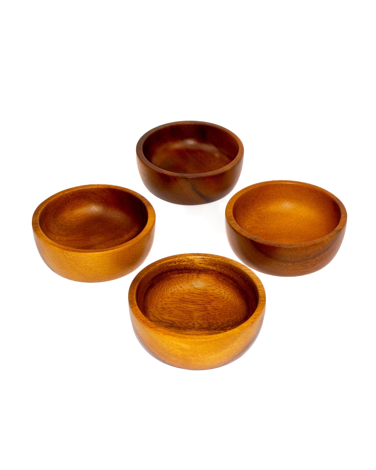 Handmade Snack Wood Bowls (Set of 4)