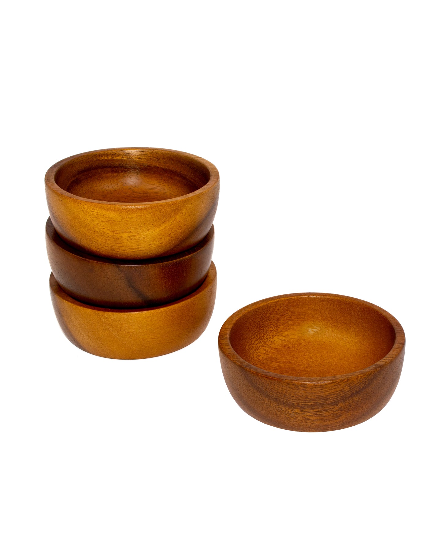 Handmade Snack Wood Bowls (Set of 4)