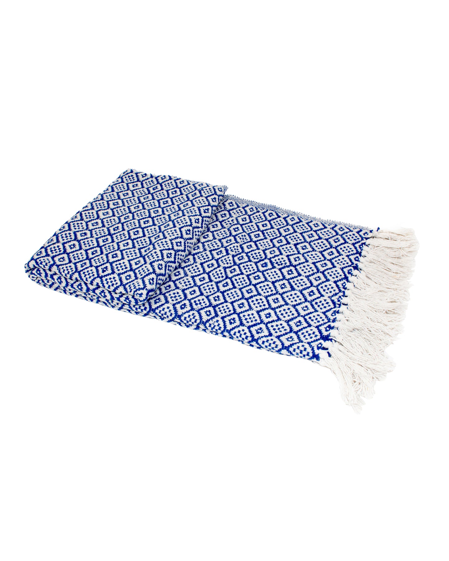 Recycled Cotton Decorative Throw with Tassels