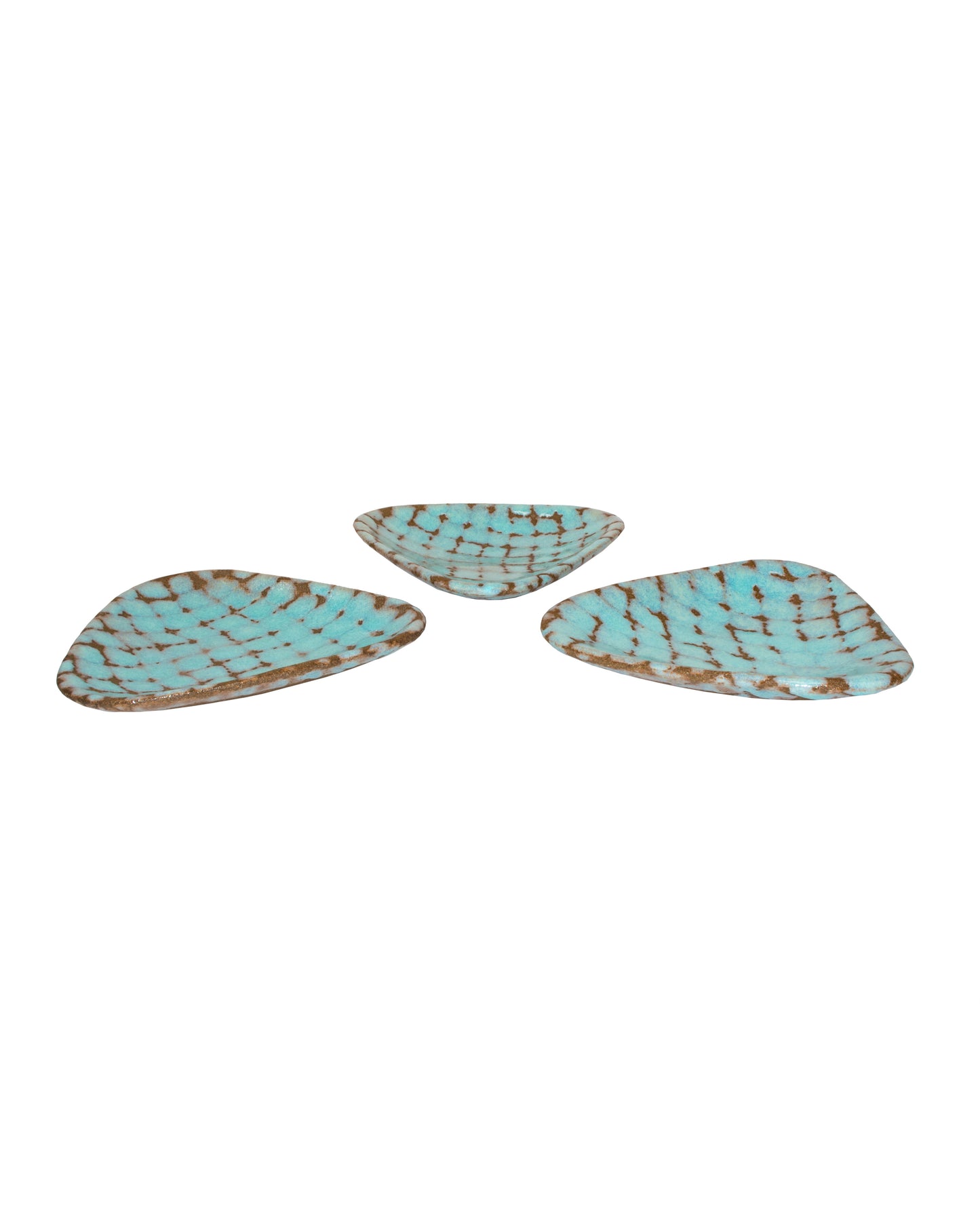 Lattice Triangular Appetizer Dish (Set of 3)