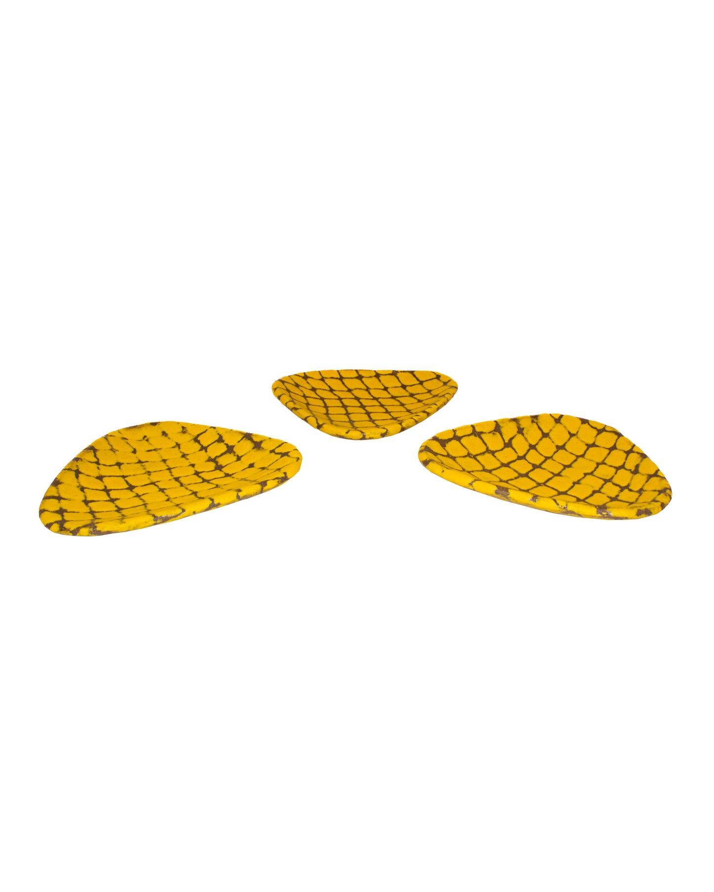 Lattice Triangular Appetizer Dish (Set of 3)