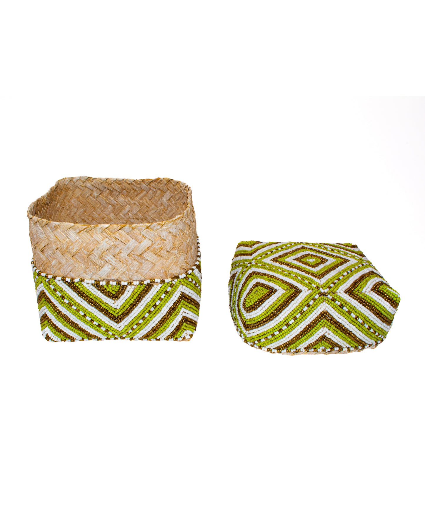 Gemi Balinese Beaded Boxes (Set of 3)