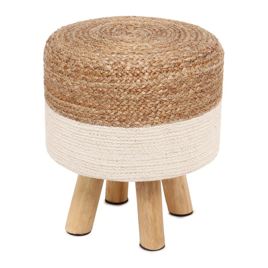 Rahi Round Upholstered Stool