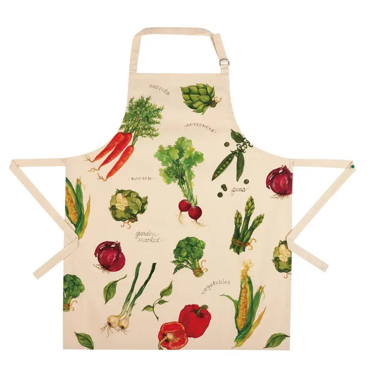 Tossed Veggies Cotton Apron