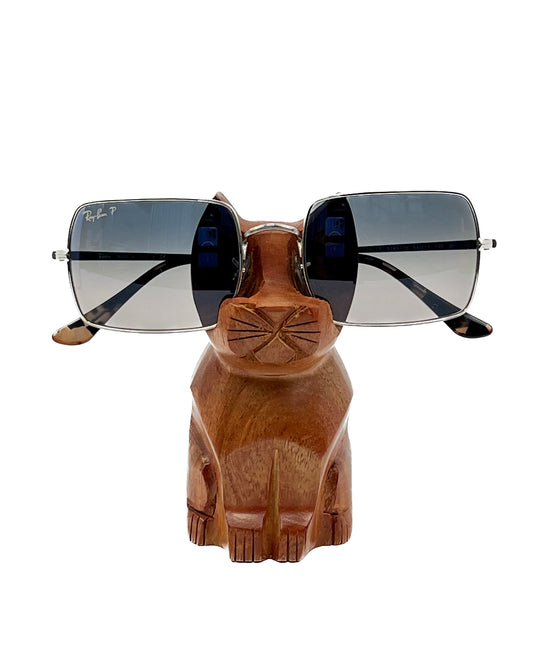 Pakdai Wood Cat Eyeglass Holder