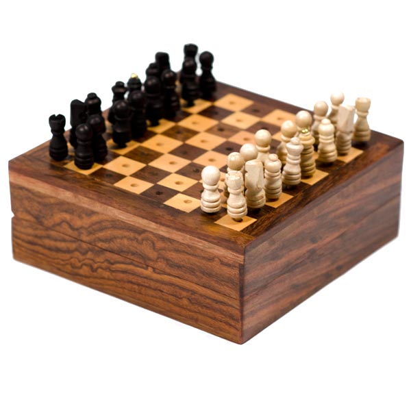 Rohan Wood Travel Chess Game