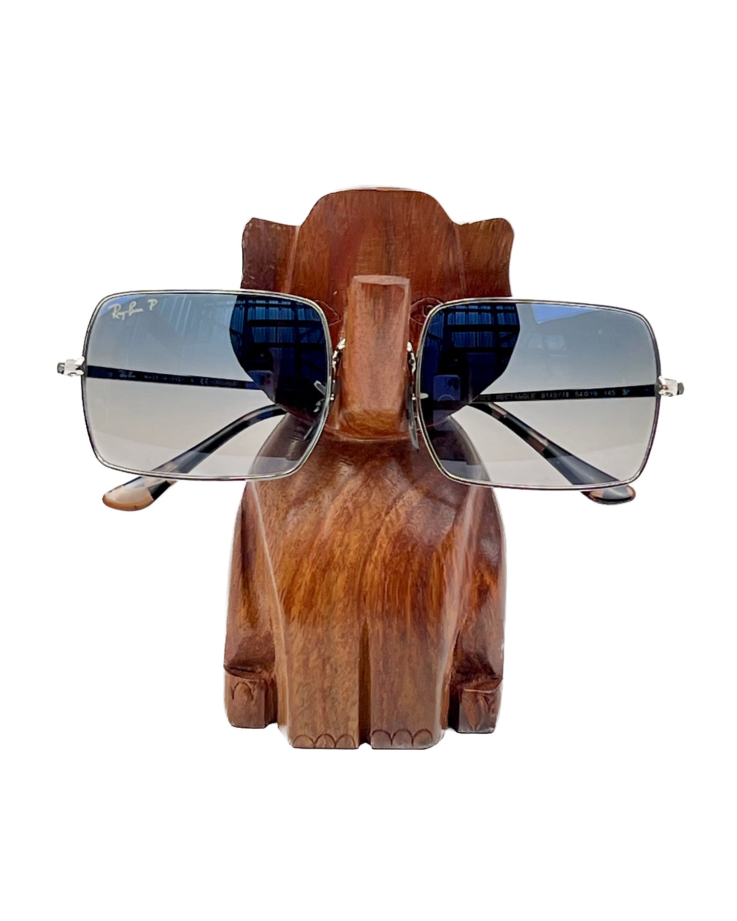 Hari Wood Elephant Eyeglass Holder