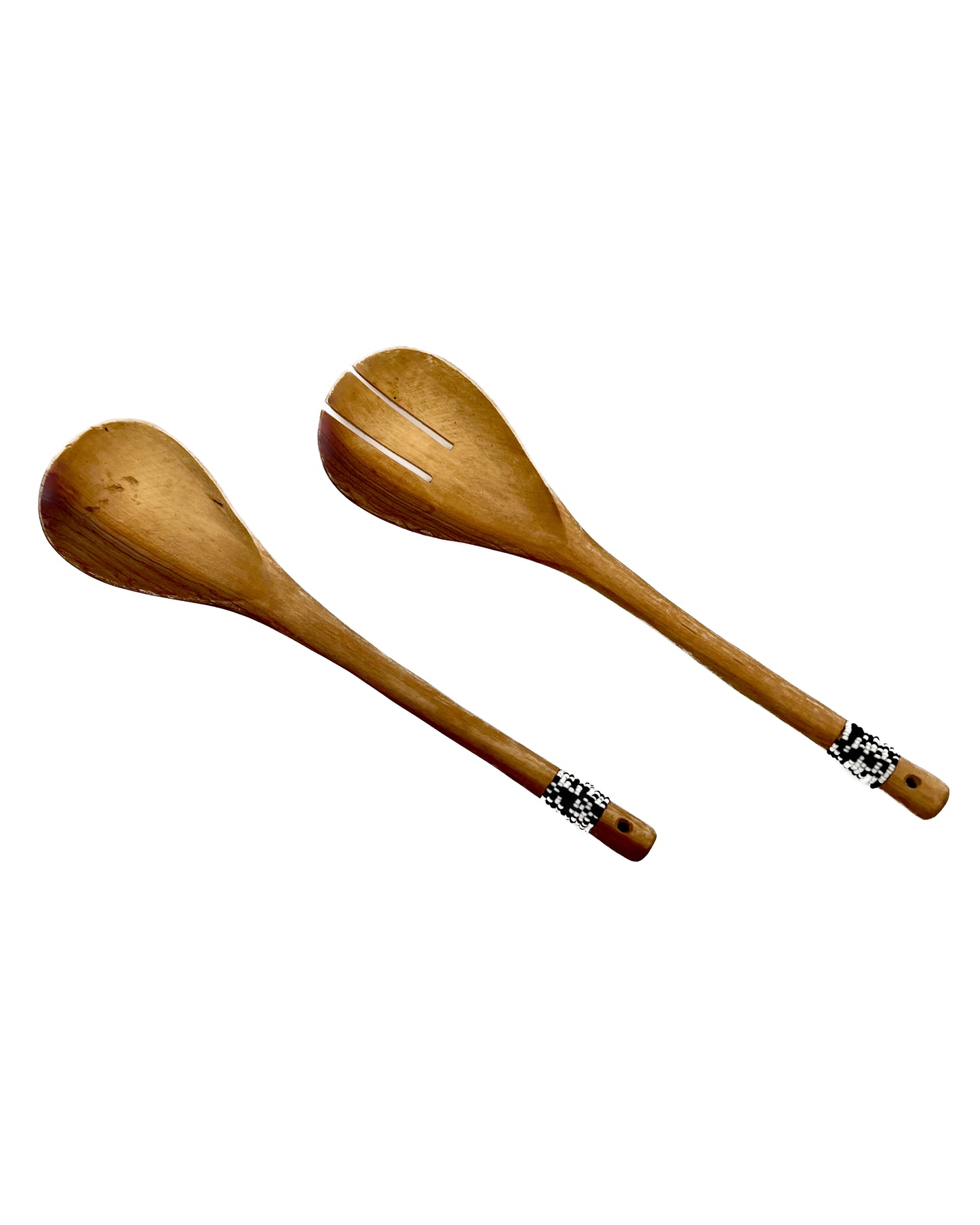 Eidi Olive Wood Beaded Salad Server (Set of 2)