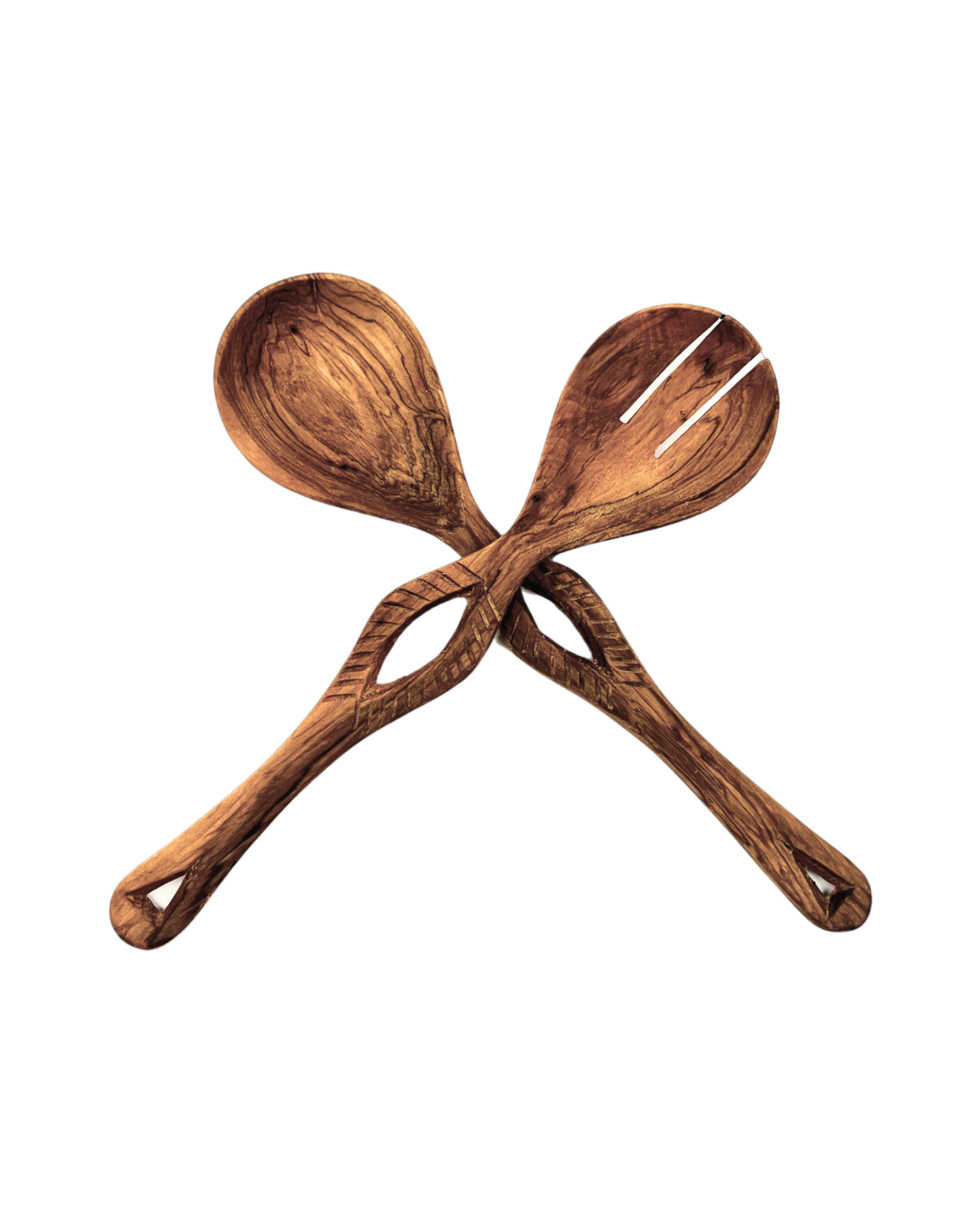 Isla Cutout Olive Wood Salad Server (Set of 2)