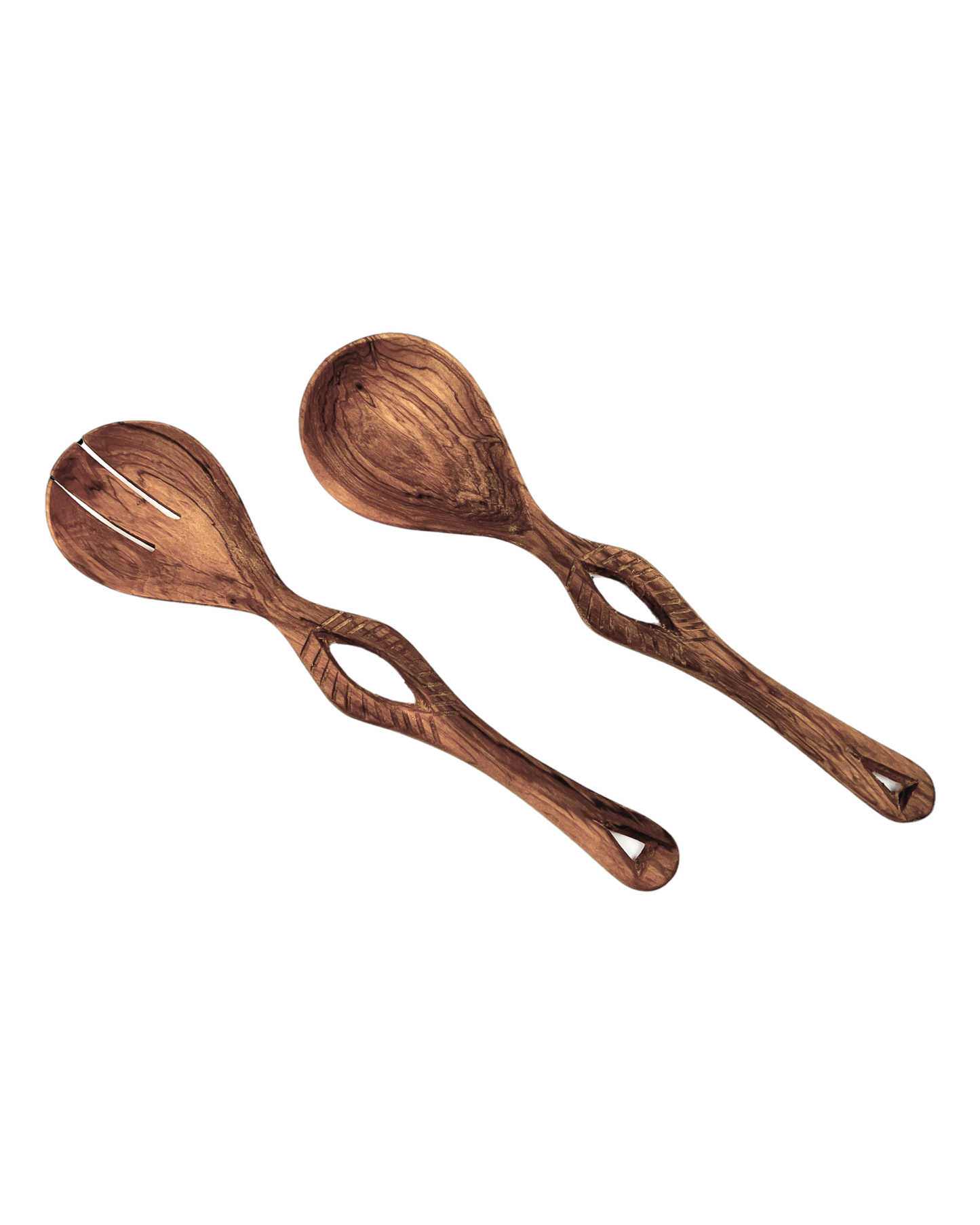 Isla Cutout Olive Wood Salad Server (Set of 2)