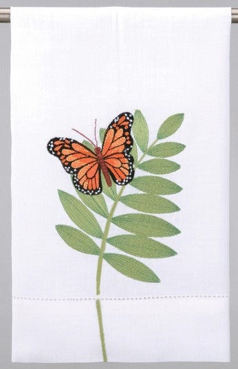 Butterfly Embroidered Hand Towel