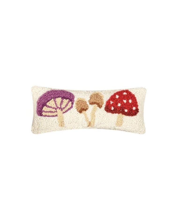 Mushroom Trio Hook Pillow (12"x5")