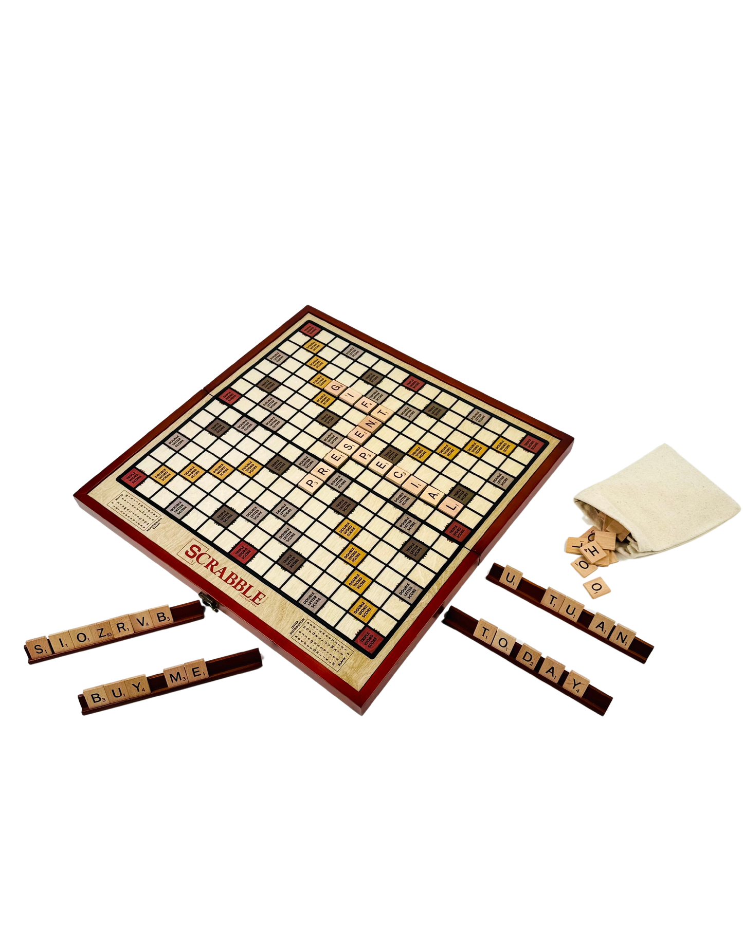 Scrabble Wood Board Game