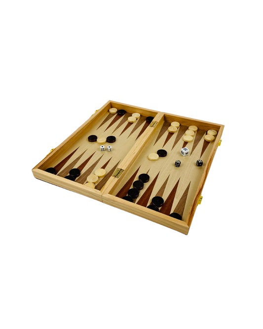 3-In-1 Chess, Checkers and Backgammon Travel Set