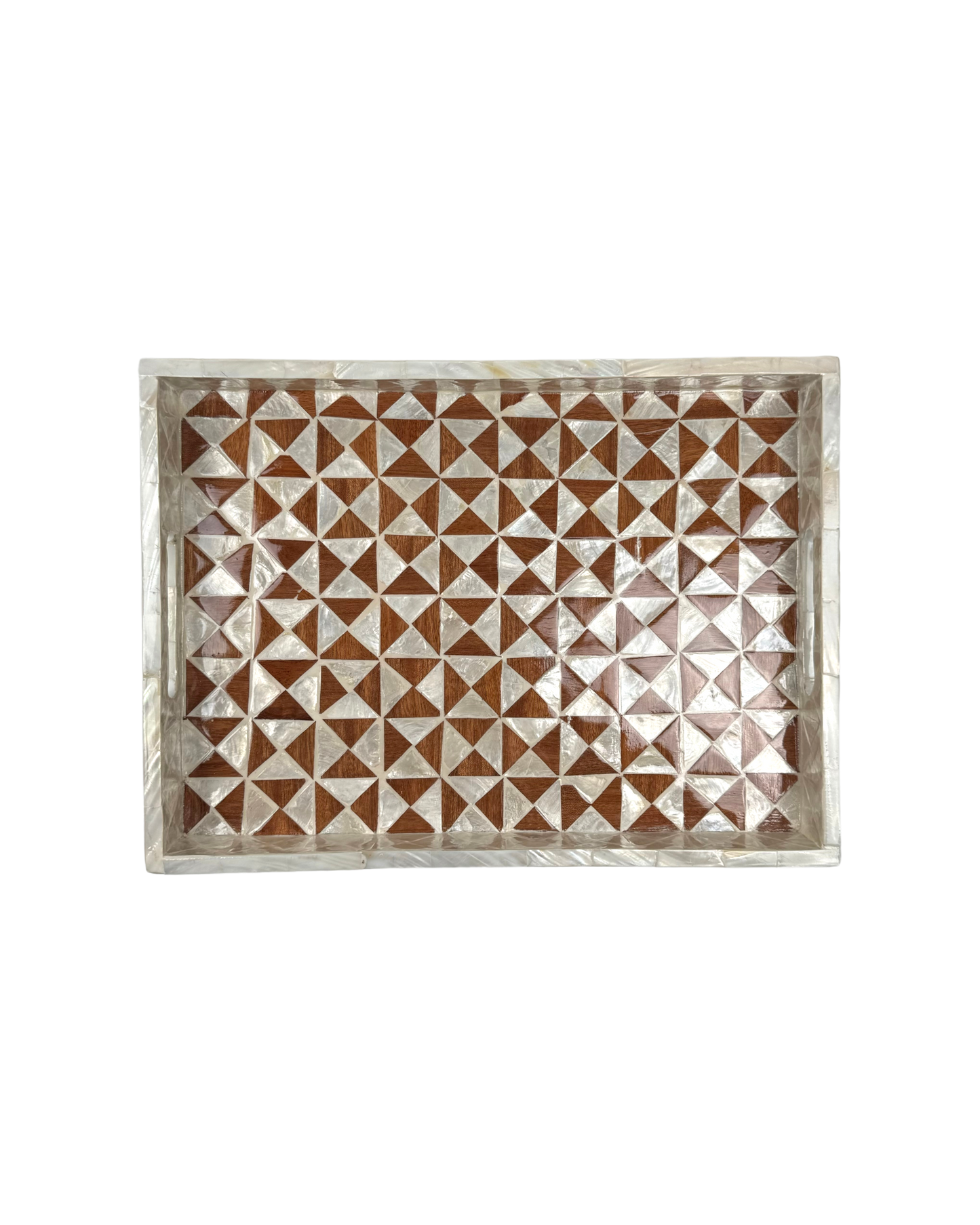 Lanh Mother of Pearl Tray 16"