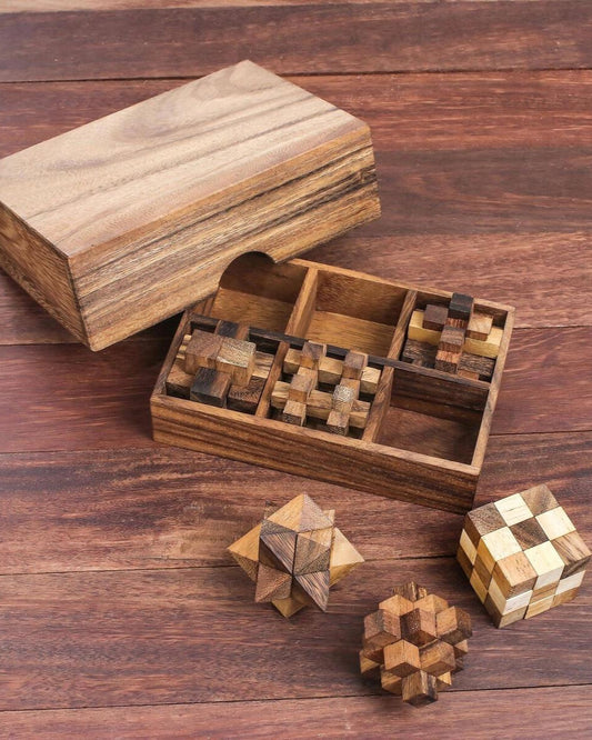 Maya 6-Piece Wood Puzzle Set