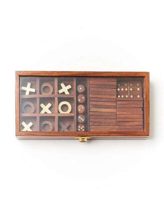 Amir Rosewood 3-In-1 Game Set