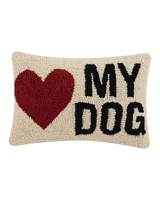 Love My Dog Pillow (8"x12")