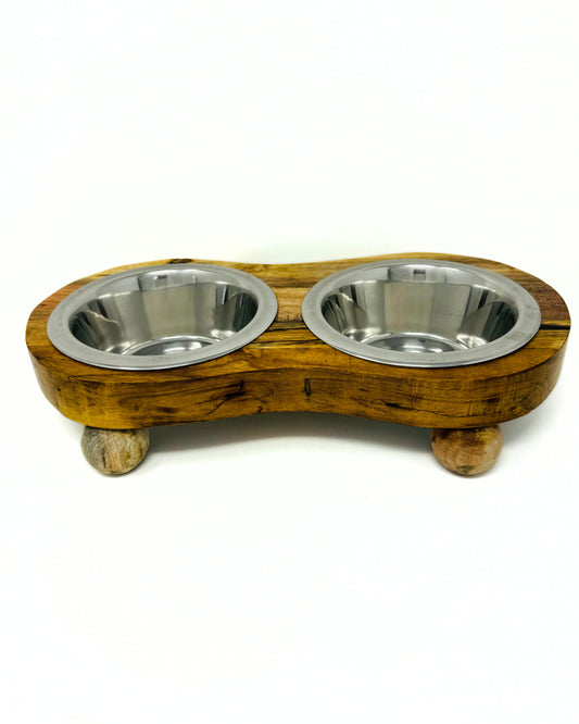 Avery Wood Elevated Feeder (16x8x3.25/ 1qt bowls)