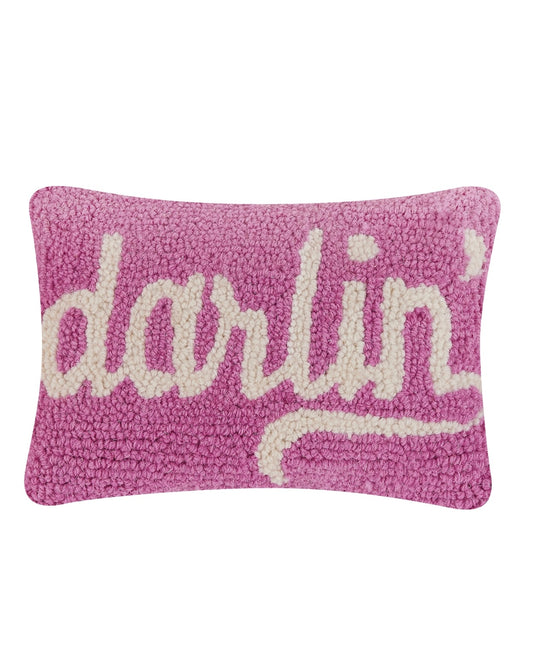 Darlin Wool Hook Pillow (12" x 8")
