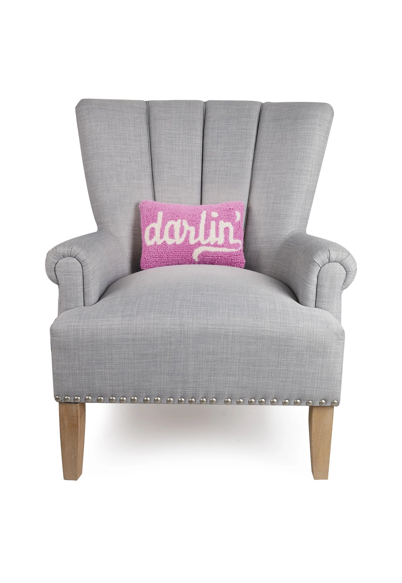 Darlin Wool Hook Pillow (12" x 8")