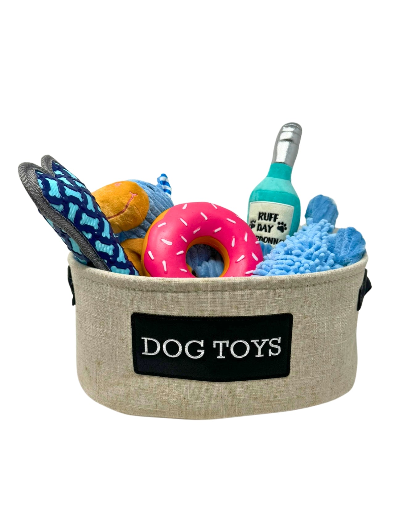 Dog Toys Pet Storage Basket (14"L x 10.625"W x 6"H)