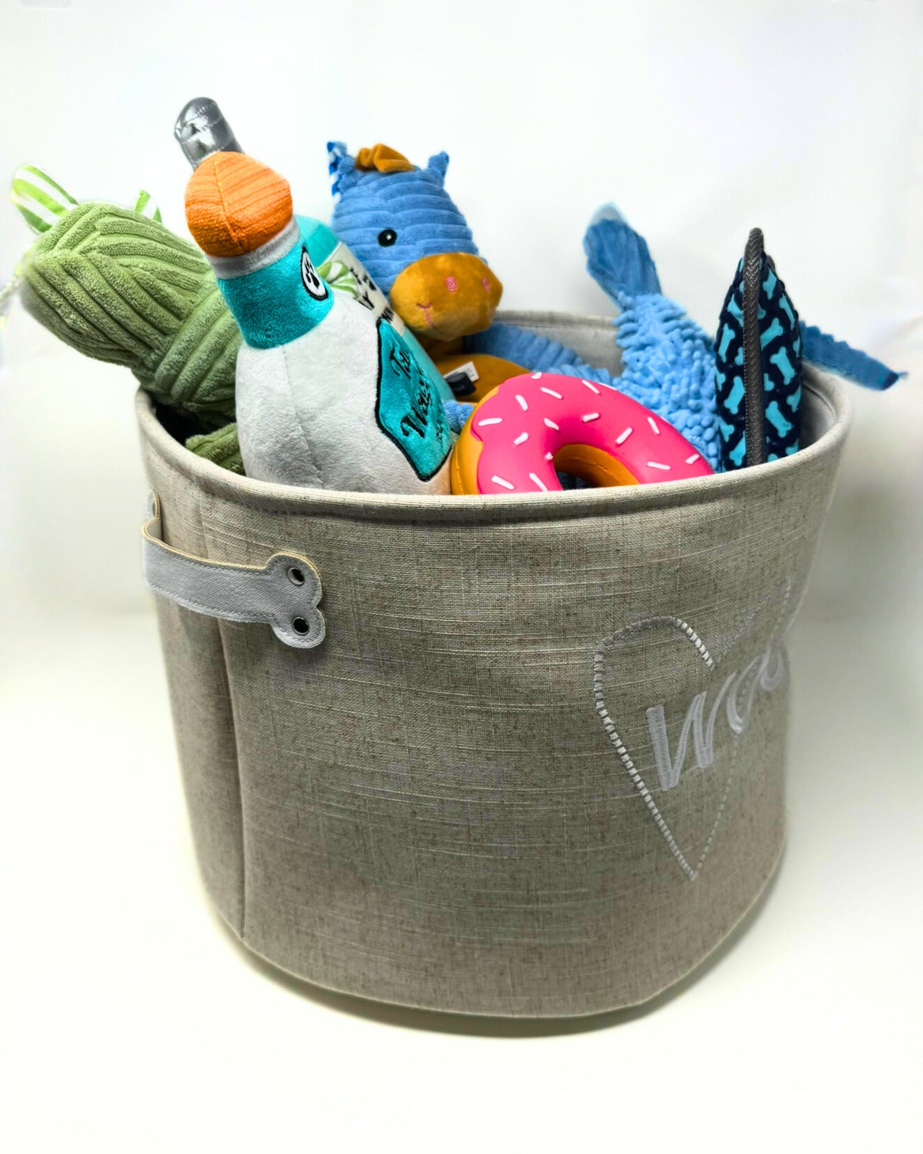 Woof Toy Pet Storage Basket (15.2"D x 12"H)