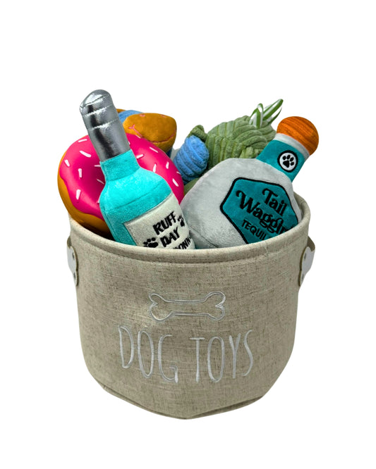 Dog Toys Pet Storage Basket (12"D x 9"H )