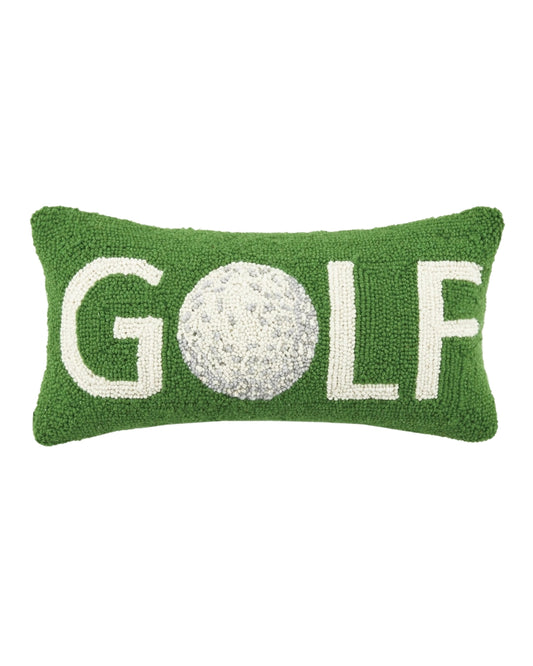 Golf with Ball Wool Hook Pillow (18"x9")