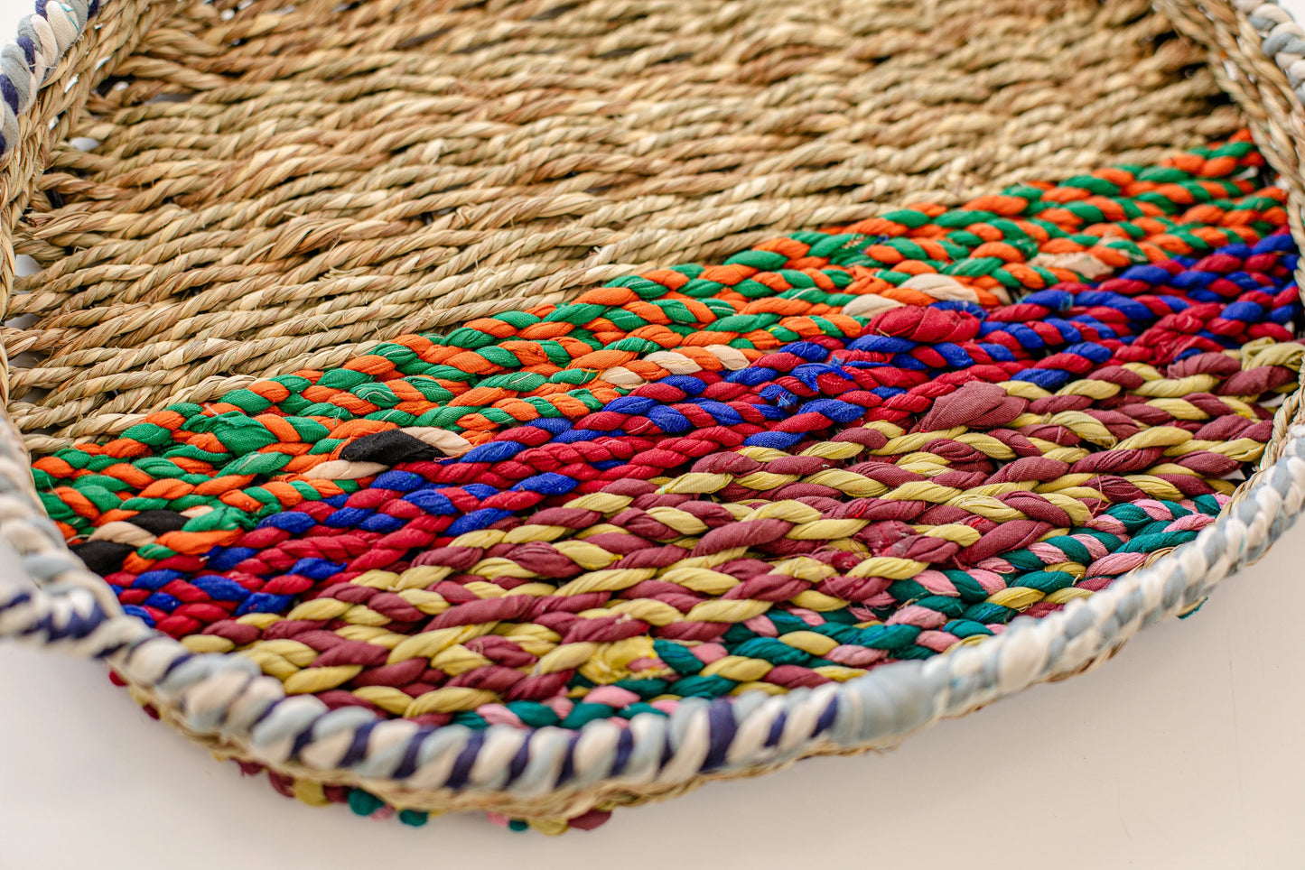 Asmi Oval Sari Wrapped Tray