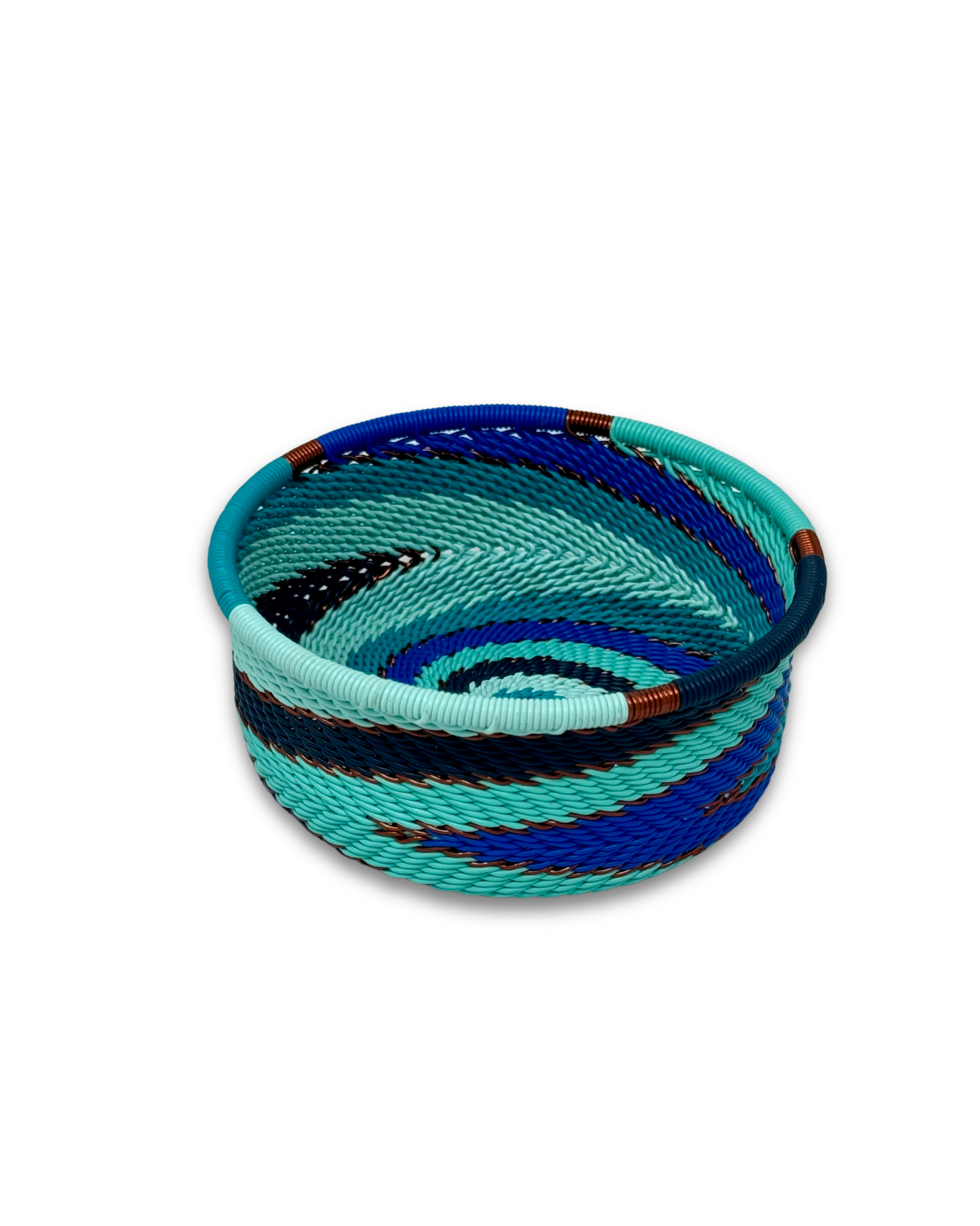 Talisa Telephone Wire Bowl (Turquoise Combo)