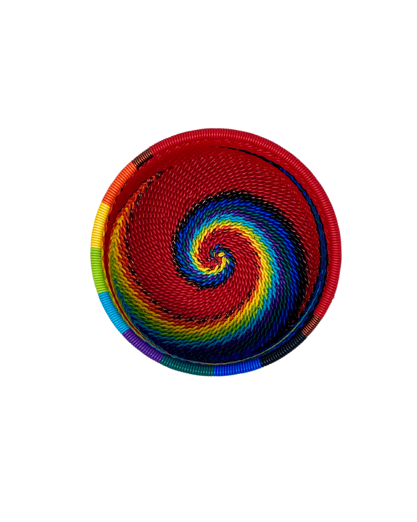 Talisa Telephone Wire Bowl (Red Rainbow)