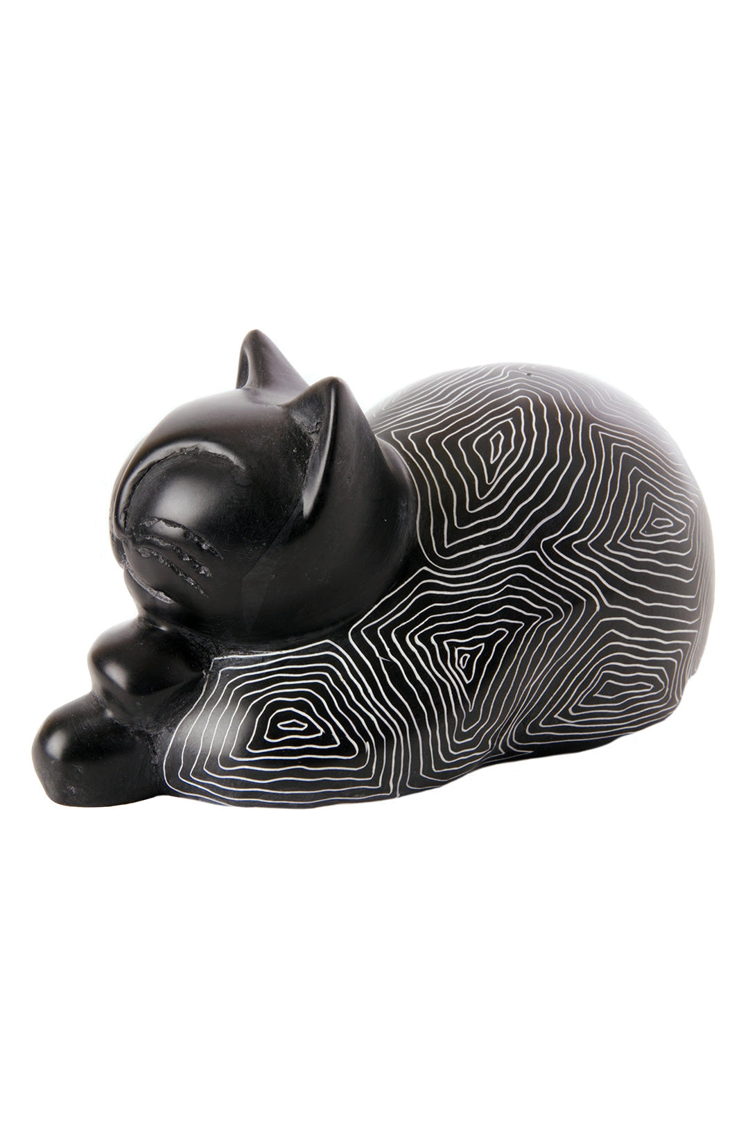 Cozy Cat Soapstone Figurine