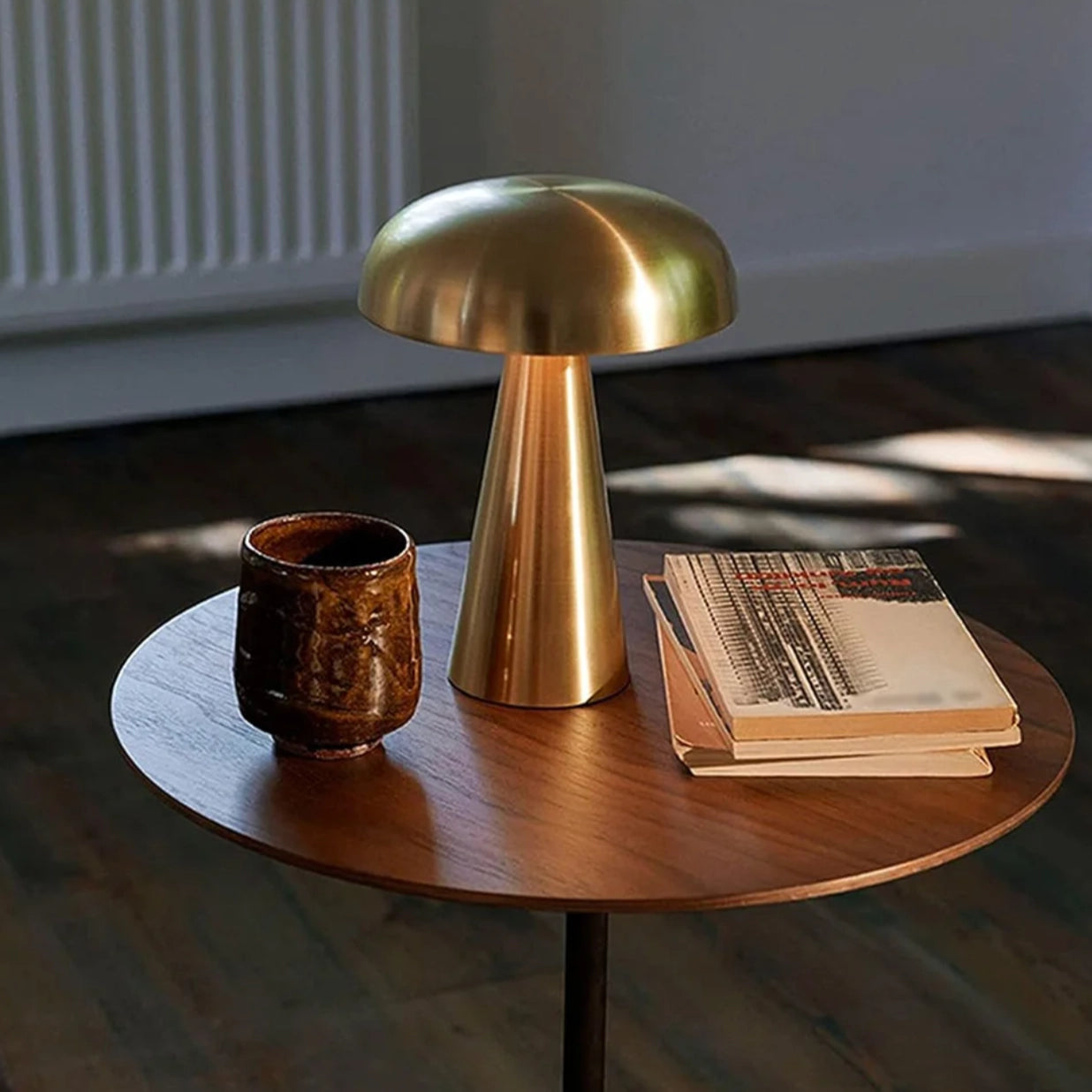 Mushroom Rechargeable Wireless Portable Led Lamp (Gold)