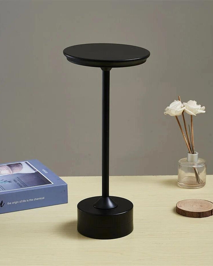 Contemporary Rechargeable Wireless Portable Led Lamp (Black)