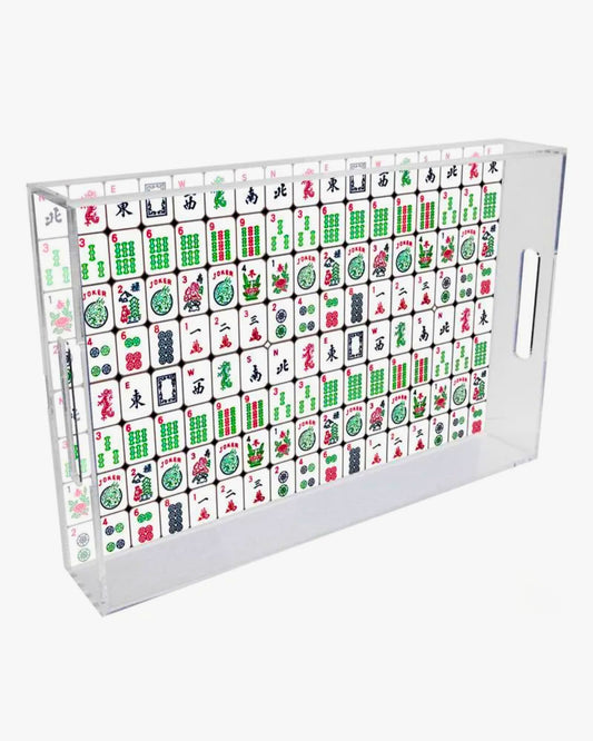 Mahjong Serving Lucite Tray