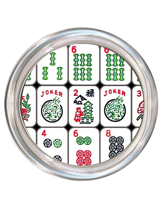 Mahjong 5" Glass Coaster